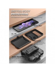 Supcase UNICORN BEETLE PRO GALAXY MED FLIP 4 SVART