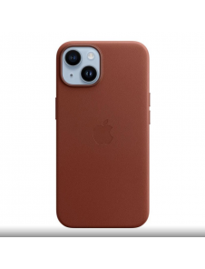MPP73ZM/A Apple Leather Magsafe Skal till iPhone 14 Umber