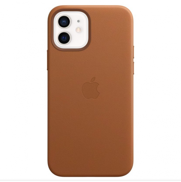 MHKF3FE/A Apple Leather Magsafe Cover för iPhone 12/12 Pro Sadel Brun