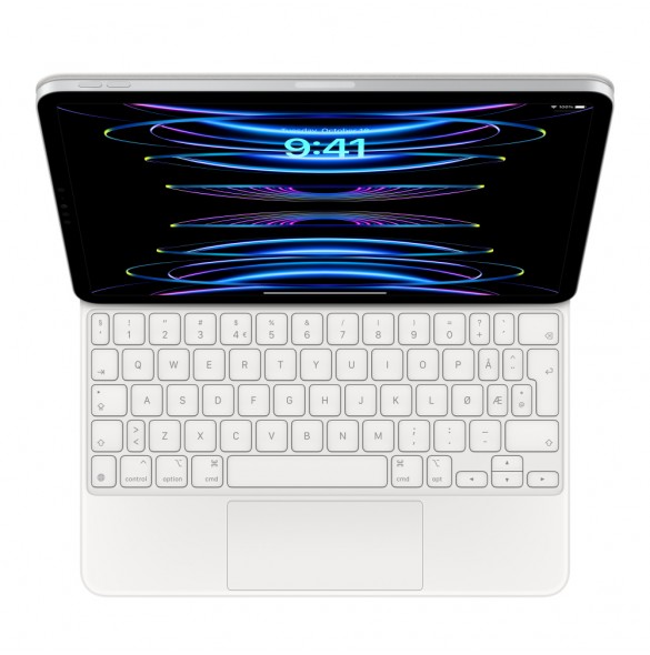 Apple Magic Keyboard iPad Pro 2021 11" Norsk / Svensk Vit MJQJ3H/A