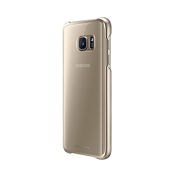 Samsung EF-QG930CFEG Hard Cover Clear till G930 Galaxy S7 - Guld
