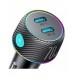 2x USB C 70W billaddare med LED-bakgrundsbelysning Joyroom JR-CCN02 - svart