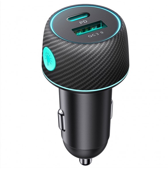Billaddare 60W USB-C USB-A Joyroom JR-CCN01 - svart