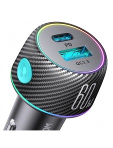Billaddare 60W USB-C USB-A Joyroom JR-CCN01 - svart