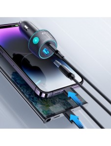 Billaddare 60W USB-C USB-A Joyroom JR-CCN01 - svart