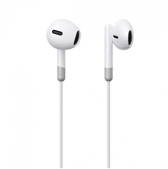 In-ear trådade minijack hörlurar med fjärrkontroll Joyroom JR-EW01 - vit