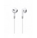 In-ear trådade minijack hörlurar med fjärrkontroll Joyroom JR-EW01 - vit