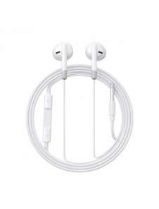 In-ear trådade minijack hörlurar med fjärrkontroll Joyroom JR-EW01 - vit