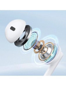 In-ear trådade minijack hörlurar med fjärrkontroll Joyroom JR-EW01 - vit