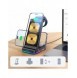 Joyroom 3in1 induktionsladdare för Apple-enheter - iPhone, Apple Watch, Airpods (upp till 15W) stativ svart (JR-WQN01)