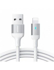 Joyroom-kabel USB - Lightning 2.4A A10-serien 2 m vit (S-UL012A10)