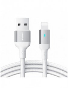 Joyroom-kabel USB - Lightning 2.4A A10-serien 2 m vit (S-UL012A10)