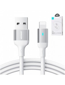 Joyroom-kabel USB - Lightning 2.4A A10-serien 2 m vit (S-UL012A10)