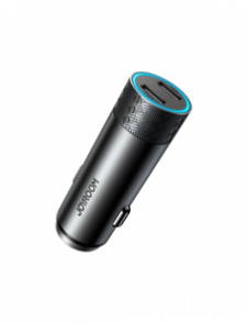 Joyroom billaddare 2 x USB-C 50W med PD, QC, PPS grå (JR-CL13)