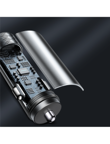 Joyroom billaddare 2 x USB-C 50W med PD, QC, PPS grå (JR-CL13)