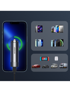 Joyroom billaddare 2 x USB-C 50W med PD, QC, PPS grå (JR-CL13)