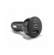 Joyroom billaddare 70W med 3 portar: USB, 2 x USB C svart (JR-CL26)
