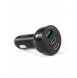 Joyroom billaddare 70W med 3 portar: USB, 2 x USB C svart (JR-CL26)