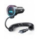 Joyroom snabb billaddare 3 i 1 med USB Type C-kabel 1,5m 55W svart (JR-CL07)