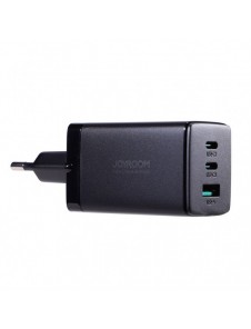 Joyroom snabbladdare GaN 65W USB, 2x USB C svart + USB C-kabel - USB C 100W 1,2m (TCG01)