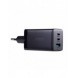 Joyroom snabbladdare GaN 65W USB, 2x USB C svart + USB C-kabel - USB C 100W 1,2m (TCG01)