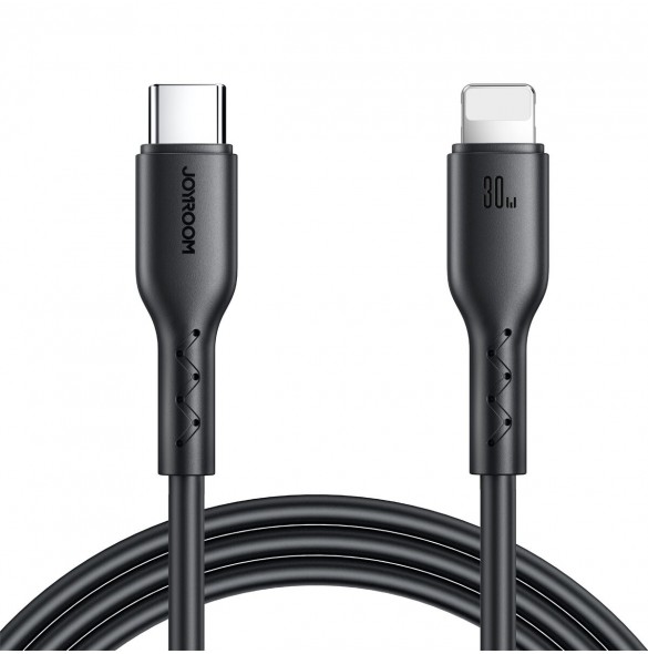 Joyroom Flash-Charge Series SA26-CL3 USB-C / Lightning-kabel 30W 2m - svart