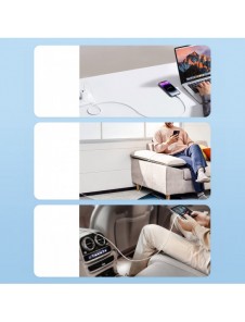 Joyroom Flash-Charge Series SA26-CL3 USB-C / Lightning-kabel 30W 2m - vit