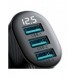 Joyroom JR-CCD03 3.4A billaddare med 3x USB-A display - svart