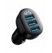 Joyroom JR-CCD03 3.4A billaddare med 3x USB-A display - svart