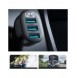 Joyroom JR-CCD03 3.4A billaddare med 3x USB-A display - svart