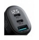 Joyroom JR-CCD04 30W 2x USB-C USB-A billaddare med display - svart