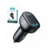 Joyroom JR-CCD04 30W 2x USB-C USB-A billaddare med display - svart