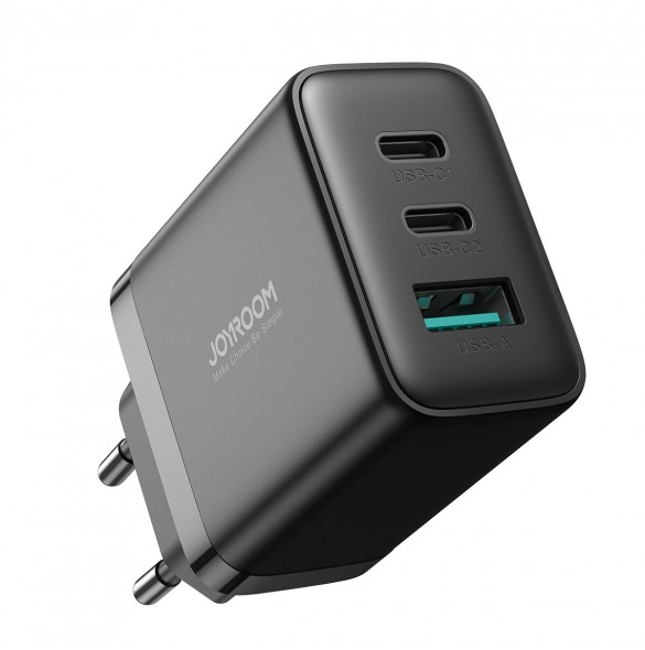 Joyroom JR-TCF10 snabbladdare 2x USB-C USB-A 32W - svart