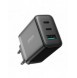 Joyroom JR-TCF10 snabbladdare 2x USB-C USB-A 32W - svart
