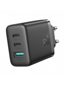 Joyroom JR-TCF10 snabbladdare 2x USB-C USB-A 32W - svart