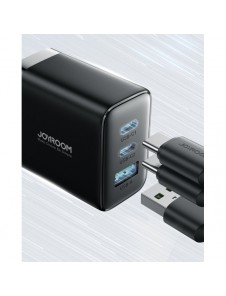 Joyroom JR-TCF10 snabbladdare 2x USB-C USB-A 32W - svart