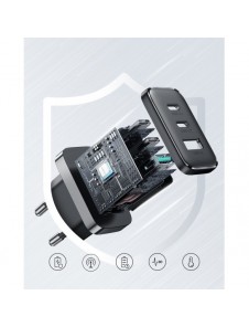 Joyroom JR-TCF10 snabbladdare 2x USB-C USB-A 32W - svart