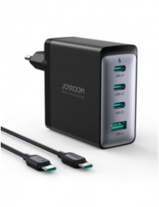 Joyroom JR-TCG04EU 100W GaN laddare 3x USB-C USB-A + USB-C / USB-C kabel 100W - svart