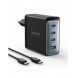 Joyroom JR-TCG04EU 100W GaN laddare 3x USB-C USB-A + USB-C / USB-C kabel 100W - svart