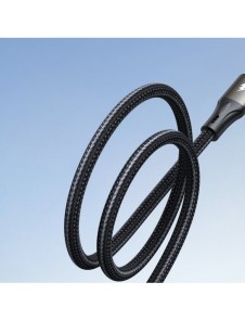 Joyroom Light-Speed Serie SA25-AC6 USB-A / USB-C Snabböverföringskabel 100W 1,2m - Svart