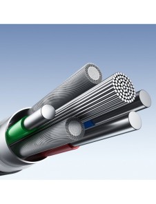Joyroom Light-Speed Serie SA25-AC6 USB-A / USB-C Snabböverföringskabel 100W 2m - Svart