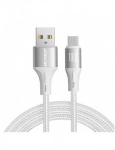 Joyroom Light-Speed Serie SA25-AC6 USB-A / USB-C Snabböverföringskabel 100W 2m - Vit