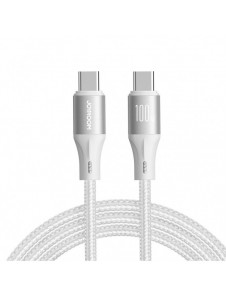 Joyroom Light-Speed Serie SA25-CC5 100W USB-C / USB-C-kabel 1,2 m - vit