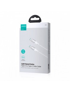 Joyroom Light-Speed Serie SA25-CC5 100W USB-C / USB-C-kabel 1,2 m - vit