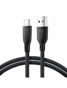 Joyroom Multi-Color Series SA34-AC6 USB-A/USB-C-kabel 100W Snabböverföring 1m - Svart
