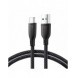 Joyroom Multi-Color Series SA34-AC6 USB-A/USB-C-kabel 100W Snabböverföring 1m - Svart