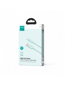 Joyroom Multi-Color Series SA34-AC6 USB-A / USB-C-kabel 100W Snabböverföring 1m - Grön