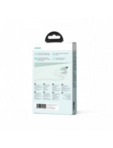 Joyroom Multi-Color Series SA34-AC6 USB-A / USB-C-kabel 100W Snabböverföring 1m - Grön