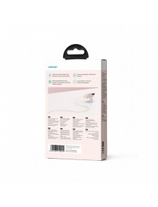 Joyroom Multi-Color Series SA34-AC6 USB-A / USB-C-kabel 100W Snabböverföring 1m - Rosa