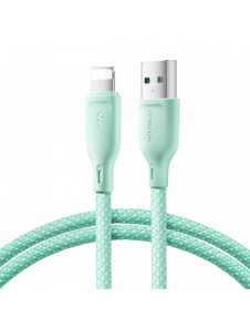Joyroom Multi-Color Series SA34-AL3 USB-A / Lightning 3A kabel 1m - grön